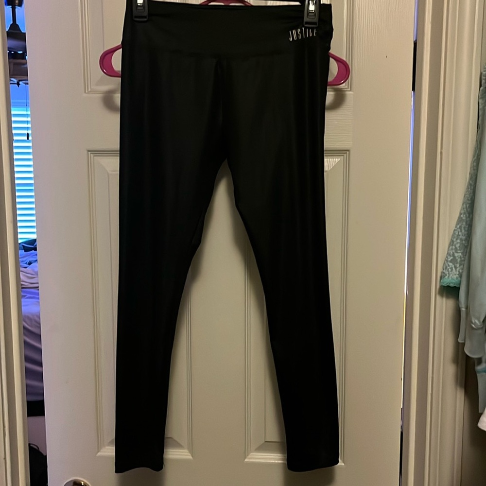 Justice Black Leggings. Size 14/16